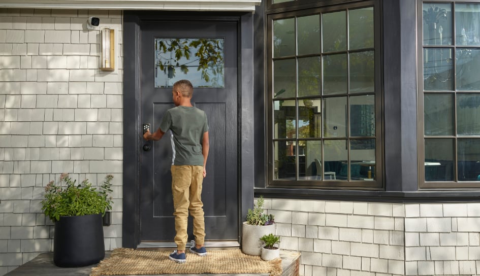 Vivint Smart Lock on home in Binghamton